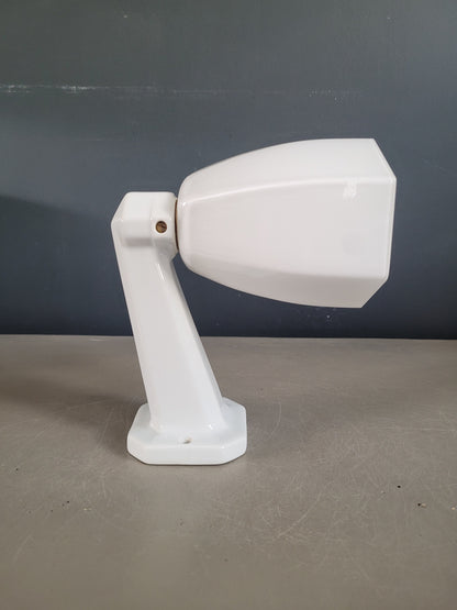 Applique en porcelaine et verre  - Ref 589