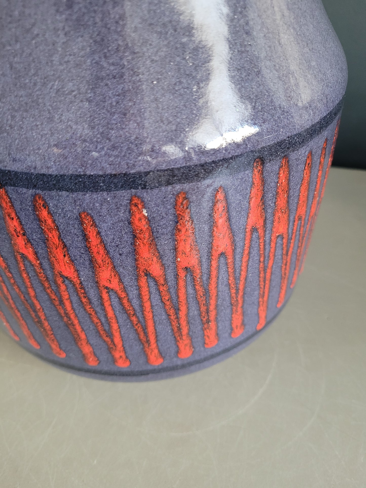 Vase de sol West Germany mauve - Ref 879