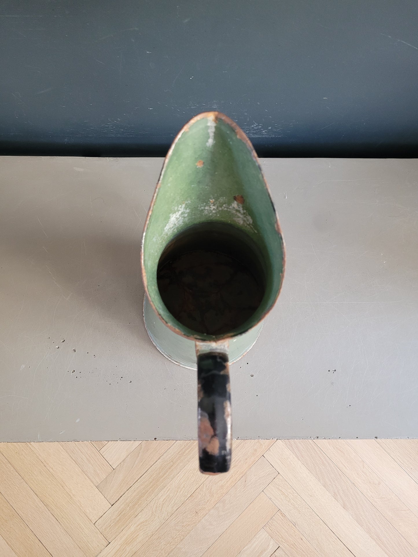 Broc à eau ancien en tôle émaillée - Ref 1045