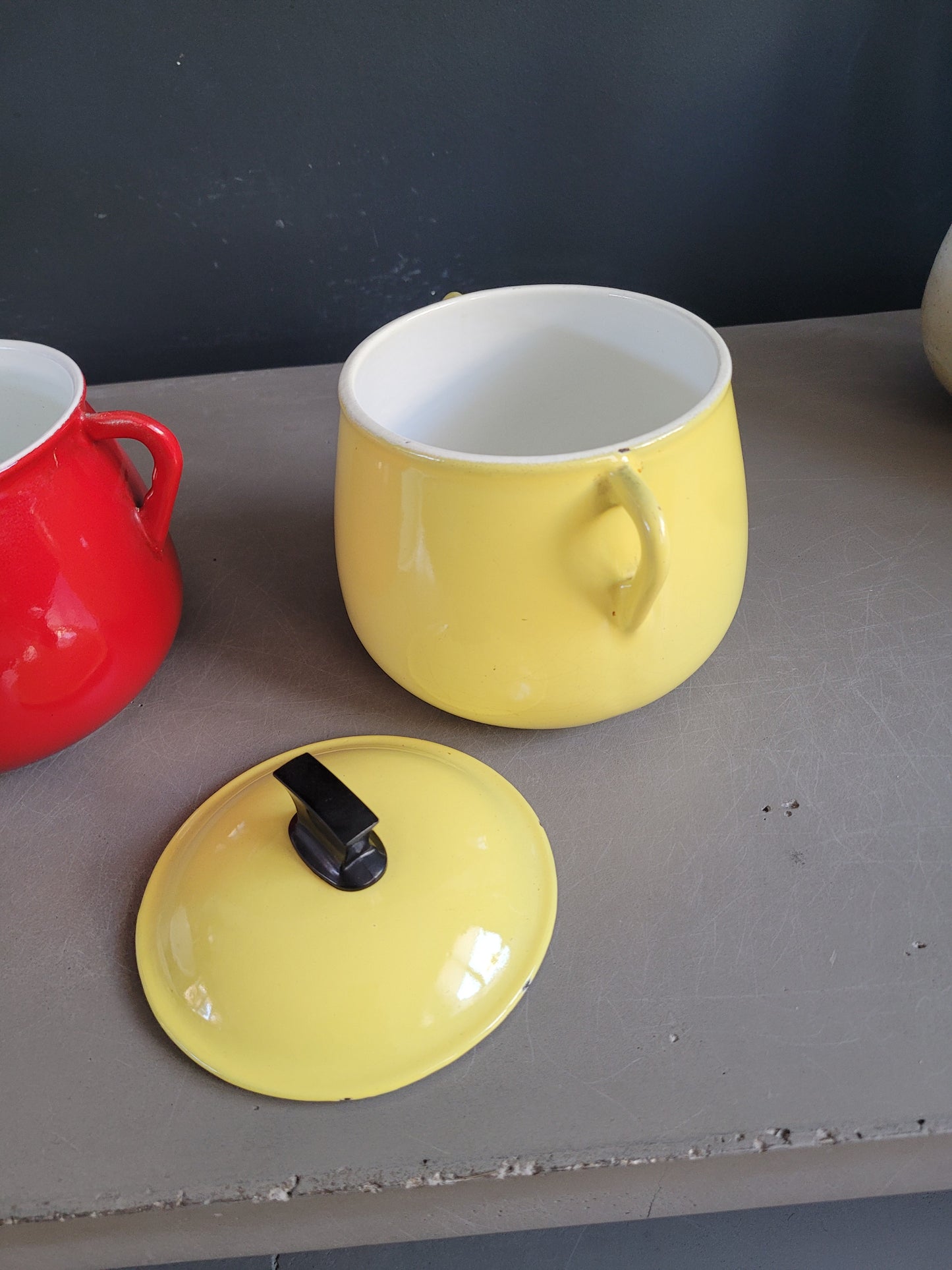 Paire de marmites en fonte émaillée - Ref 811