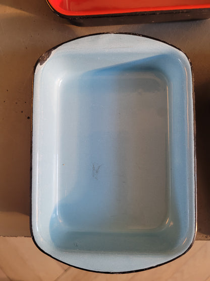 Lot de 4 raviers / plats en fonte émaillée- Ref 735