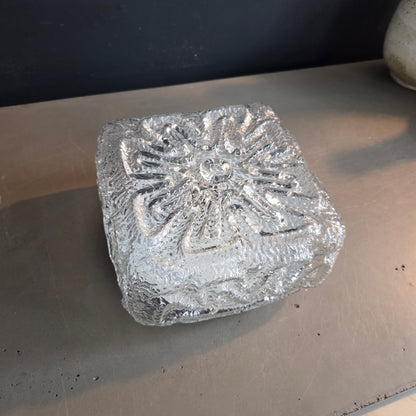 Plafonnier ou applique en verre moulé - Ref 1432