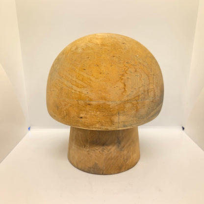 Forme à chapeaux ancienne en bois - Marotte sur pied - Ref 1417