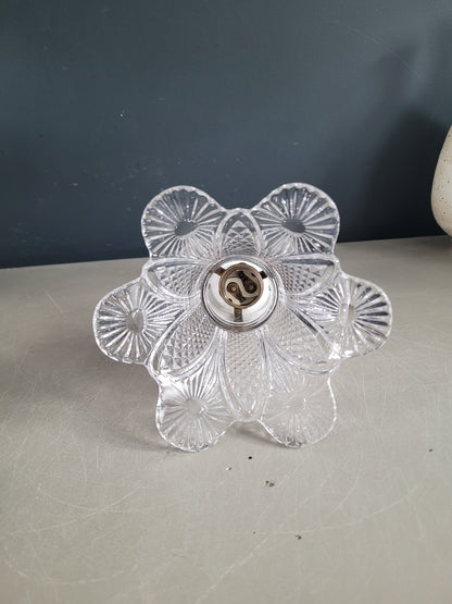 Applique tulipe ancienne - rosace en porcelaine - Ref 1001