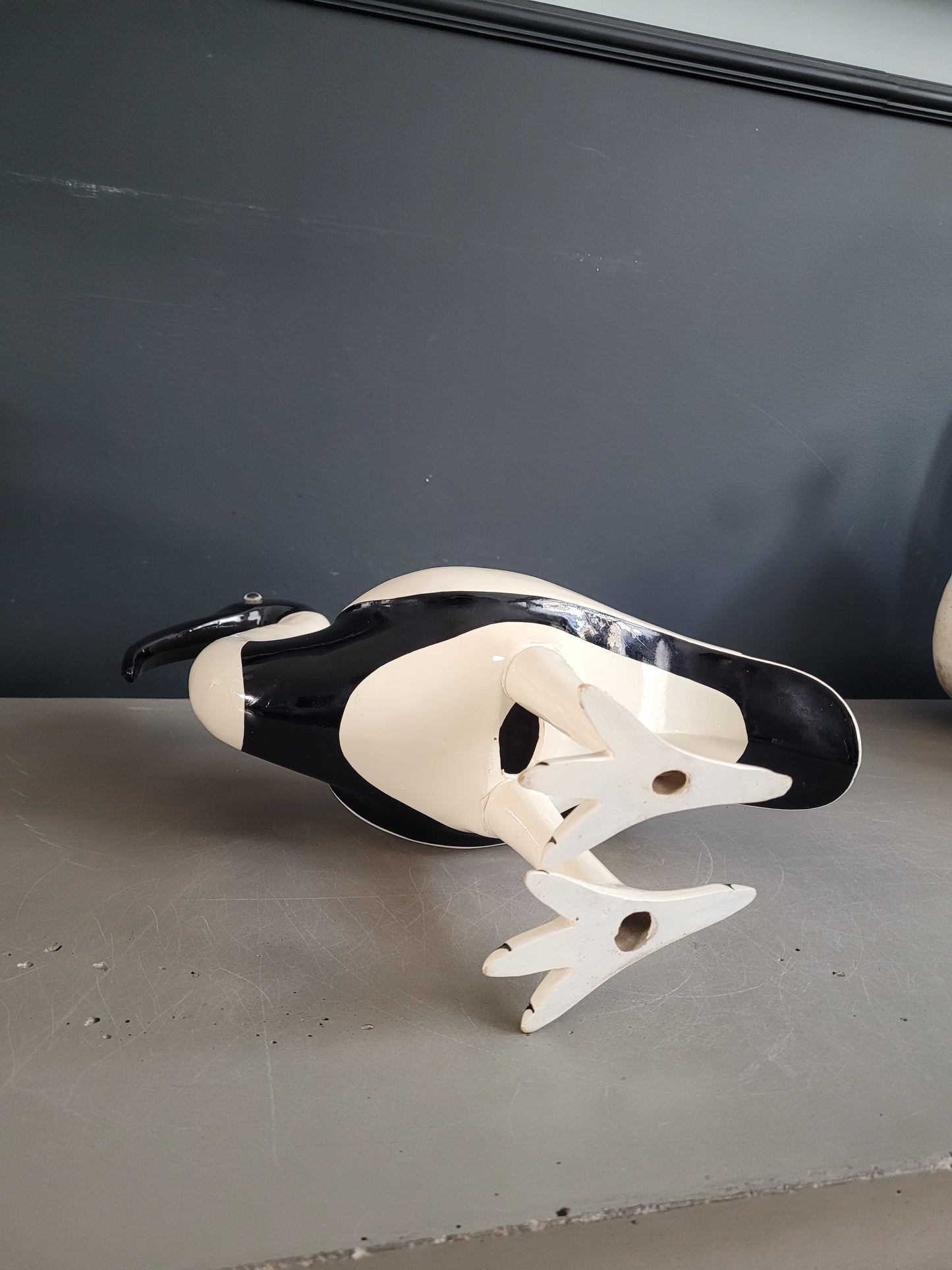 Statuette Ibis en résine laquée - Ref 905