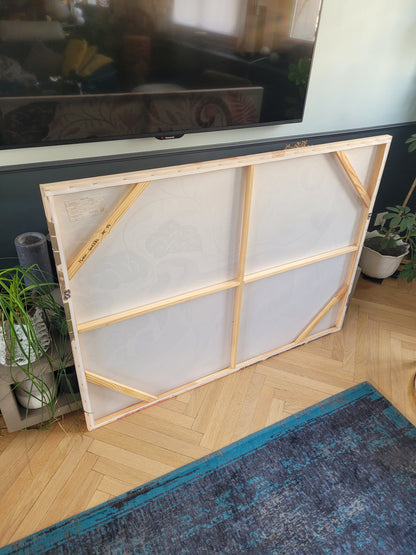 Tableau singe 120x90 - toile sur châssis - Ref 612