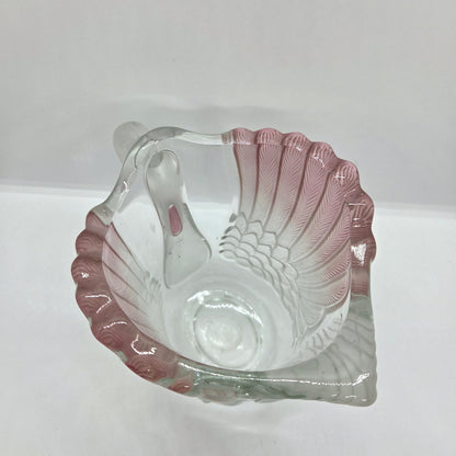 Pichet cygne en verre moulé pressé - Ref 1438