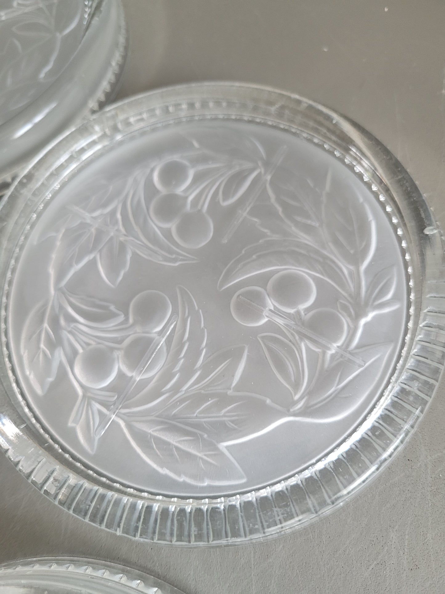 Lot de 5 dessous de bouteilles en verre - Ref 393