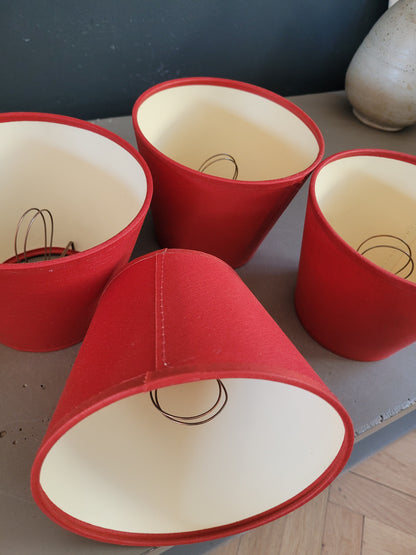 Lot de 4 abat-jour à pince- Ref 730