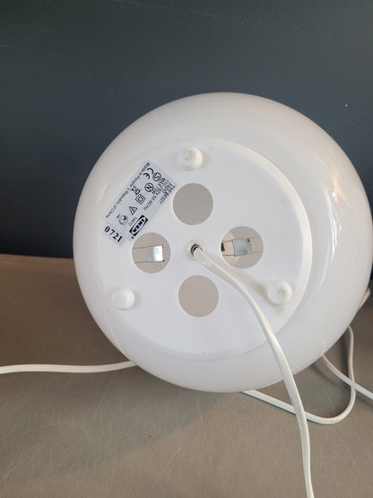 Lampe à poser globe verre opaline Ikea - Ref 311