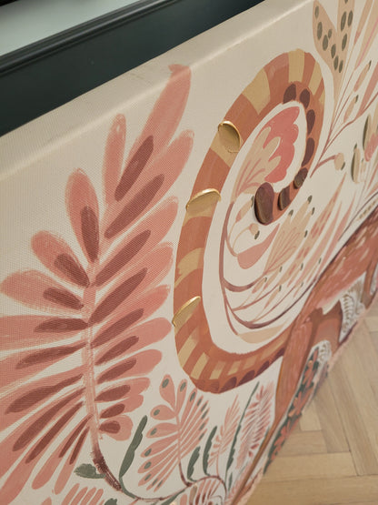 Tableau singe 120x90 - toile sur châssis - Ref 612