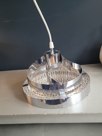 Suspension space-age en plastique bulle et aluminium - Ref 978