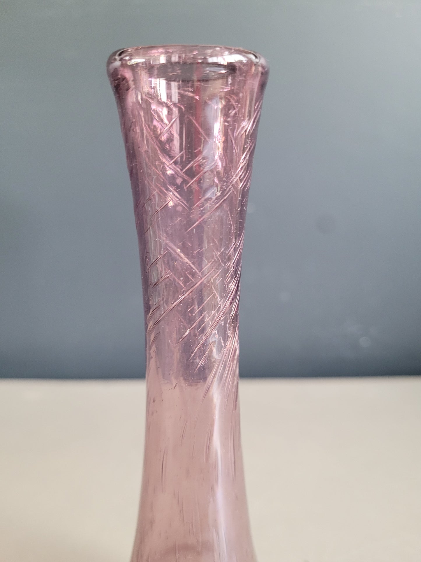 Vase soliflore en verre bullé Biot- Ref 642