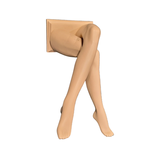 Paire de jambes croisées - Présentoir de bas mural pour magasin - Ref 836