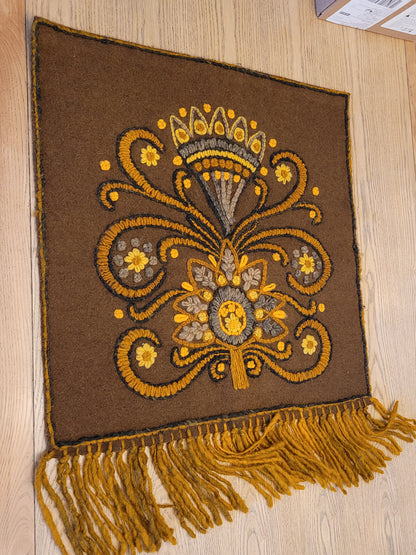 Tenture murale 70's en laine - Ref 591