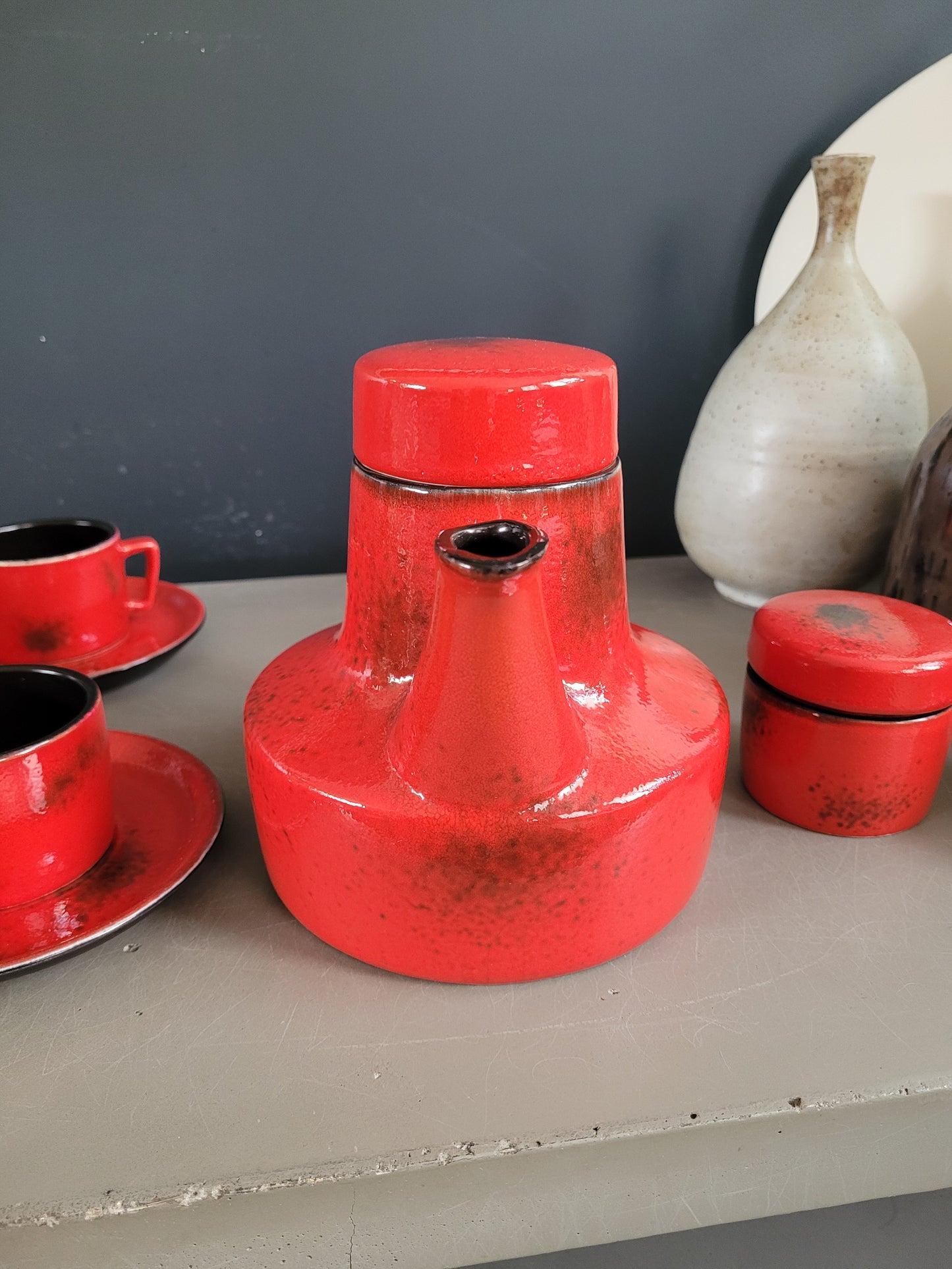 Service à café vintage 6 personnes complet - Ref 609