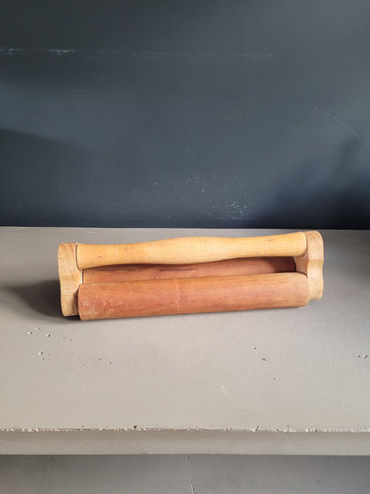 Double rouleau à patisserie ancien - Laminoir - Ref 40