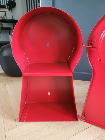 Horloge Ikea vintage rouge, design Thomas Eriksson - Grand modèle- Ref 373