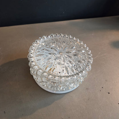 Plafonnier ou applique en verre moulé - Ref 1433