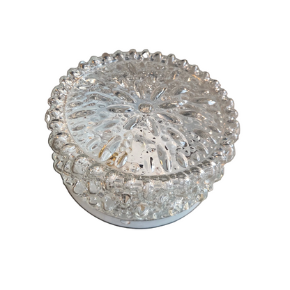 Plafonnier ou applique en verre moulé - Ref 1433