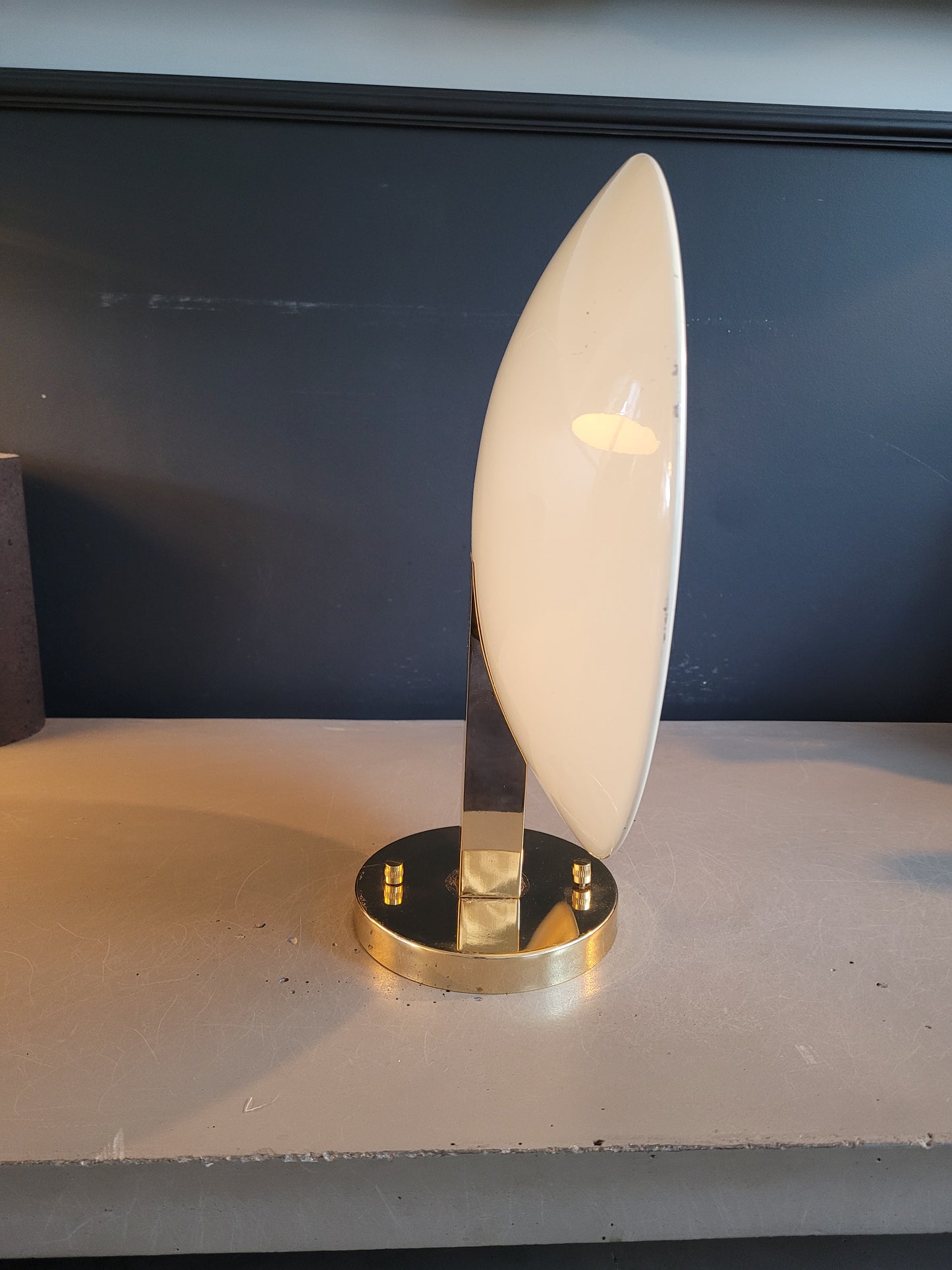 Applique soucoupe dorée et blanc crème - Ref 668