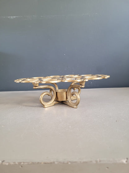 Dessous de plat chauffe-plat en laiton massif- Ref 653