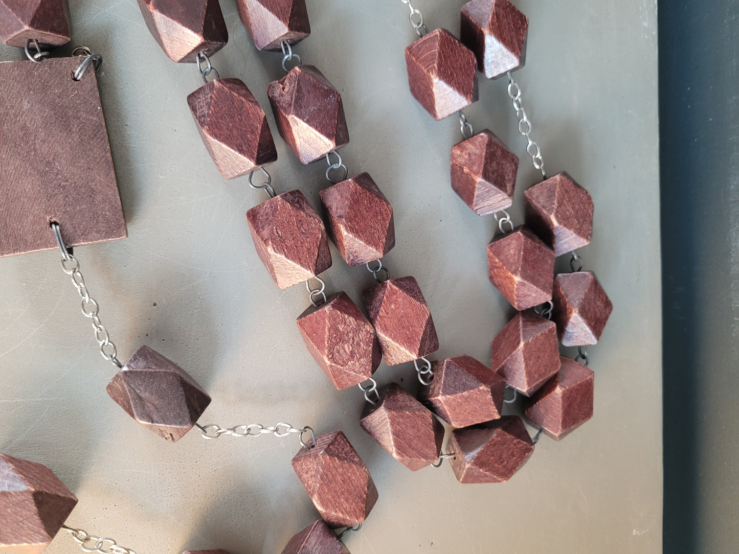 Grand chapelet en bois 170cm - Ref 788