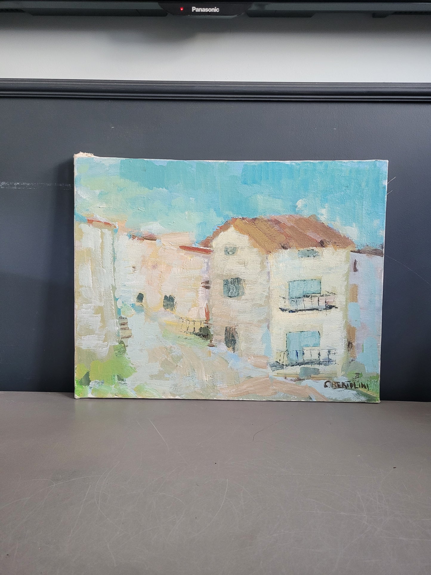 Tableai huile sur toile signée C. Bertolini - Ref 598