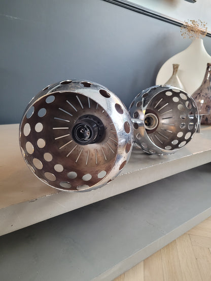 Ensemble applique + suspension vintages chromées - Ref 650