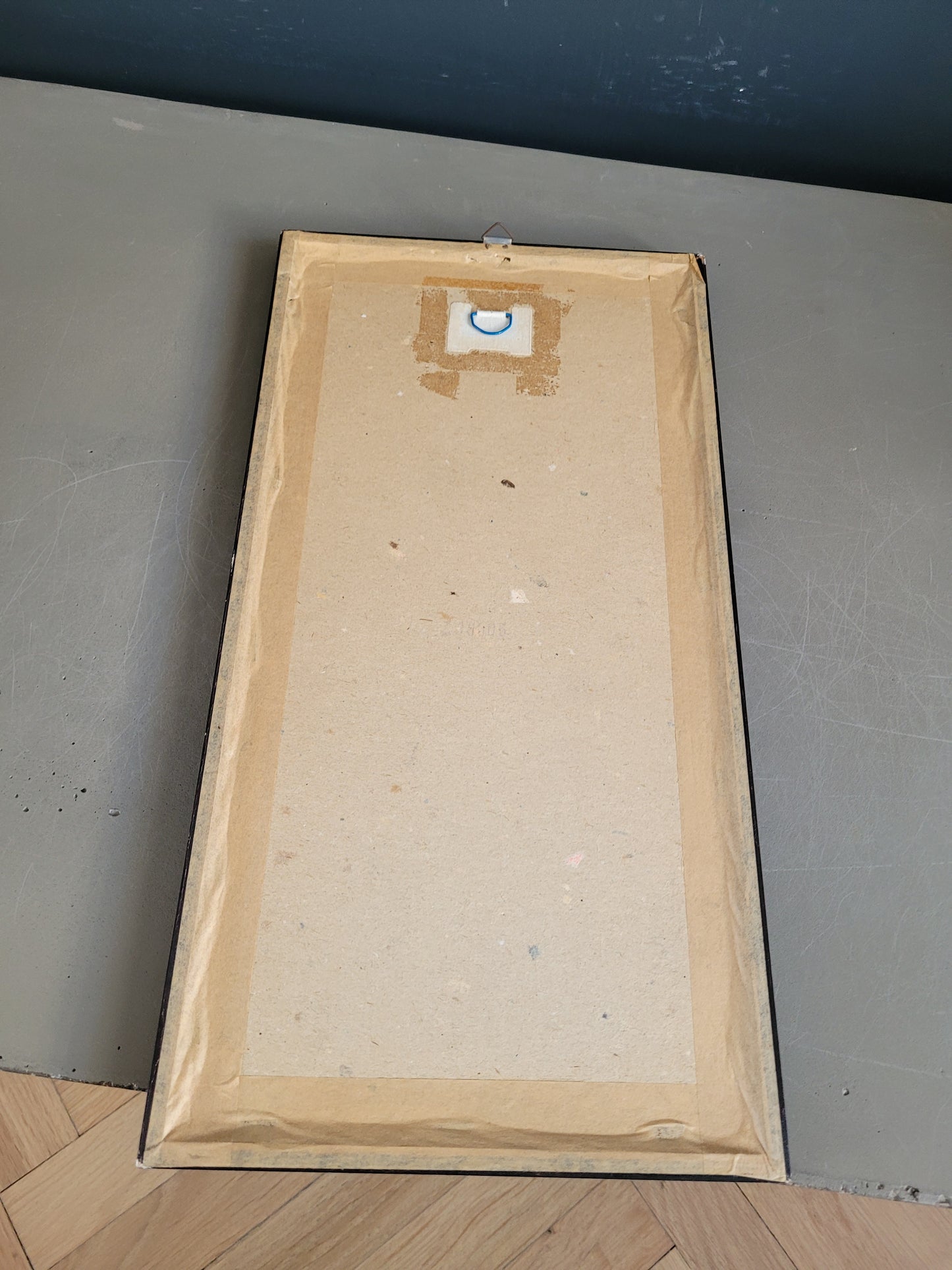 Tableau composition florale, fleurs séchées vintage - Ref 608