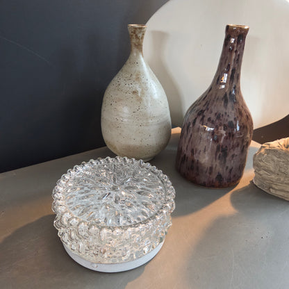 Plafonnier ou applique en verre moulé - Ref 1433