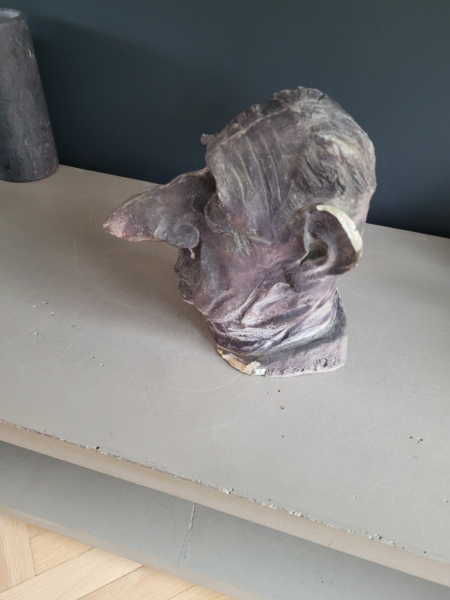 Buste Charles De Gaulle signé, numéroté et daté de 1991 - Caricature - Ref 837