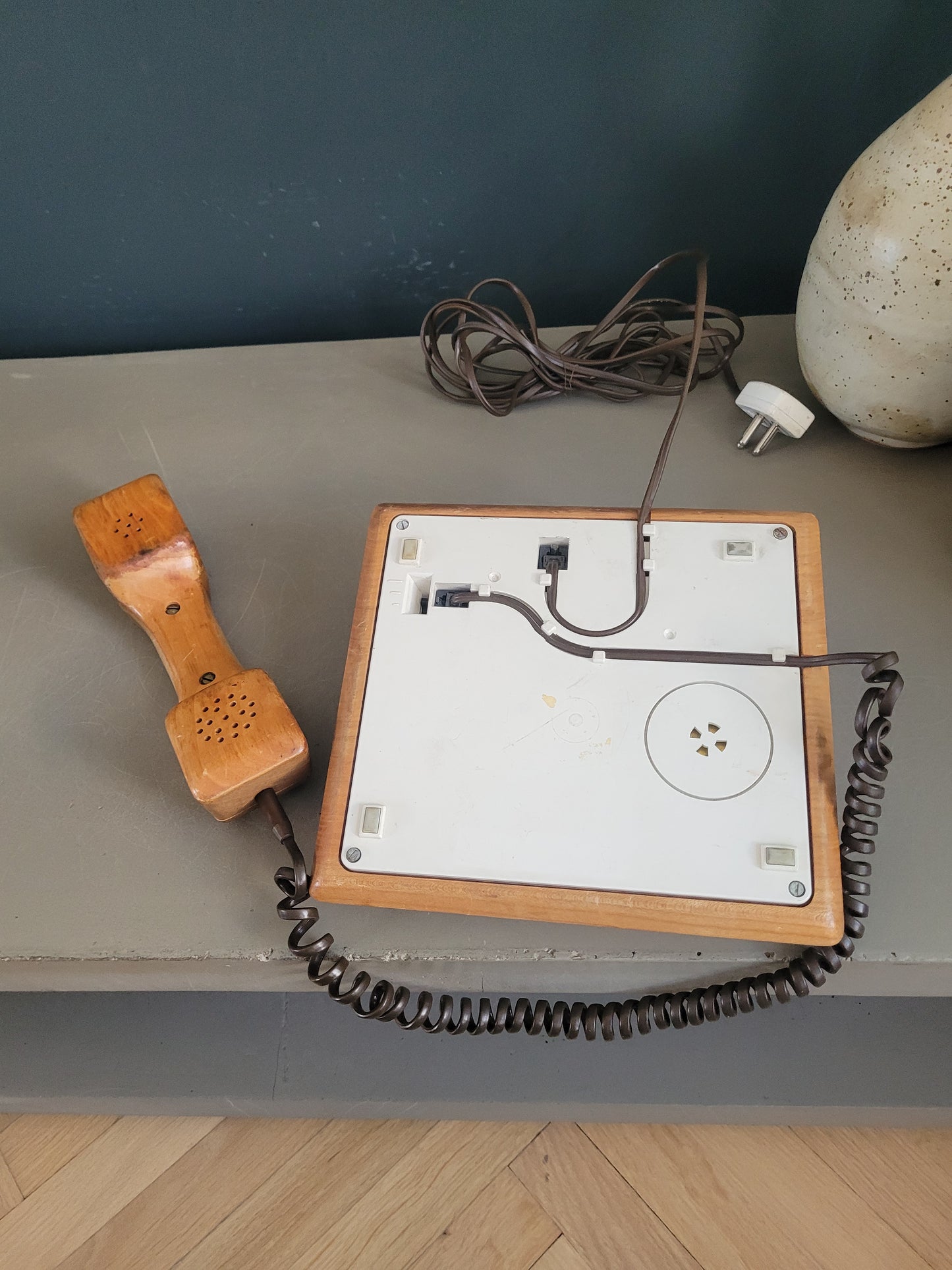 Téléphone en bois Gfeller Trub années 70 - Ref 552