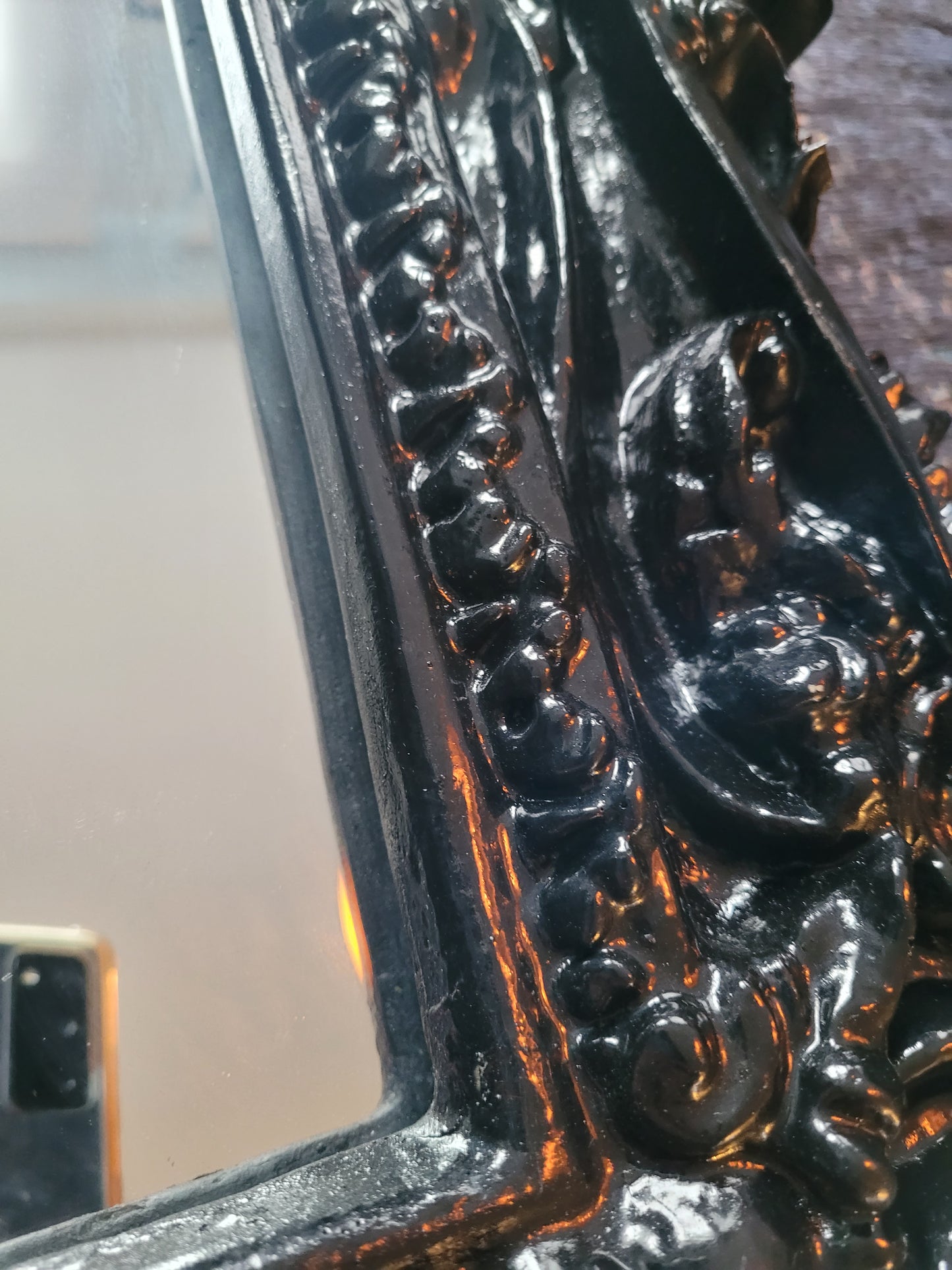 Miroir baroque façon stuc - Ref 614