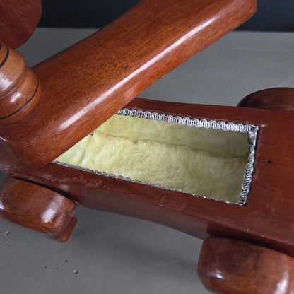 Boîte à bijoux chien en bois articulé - Ref 1419