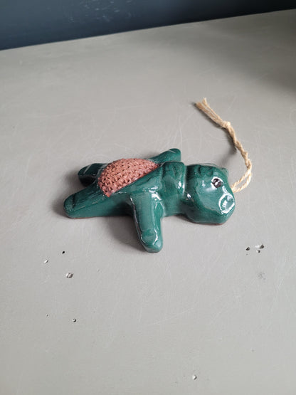 Râpe à ail en terre cuite vernissee - Ref 371