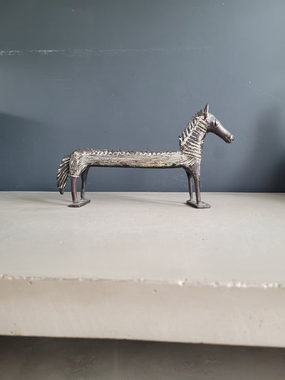 Statuette cheval en bronze - Ref 368