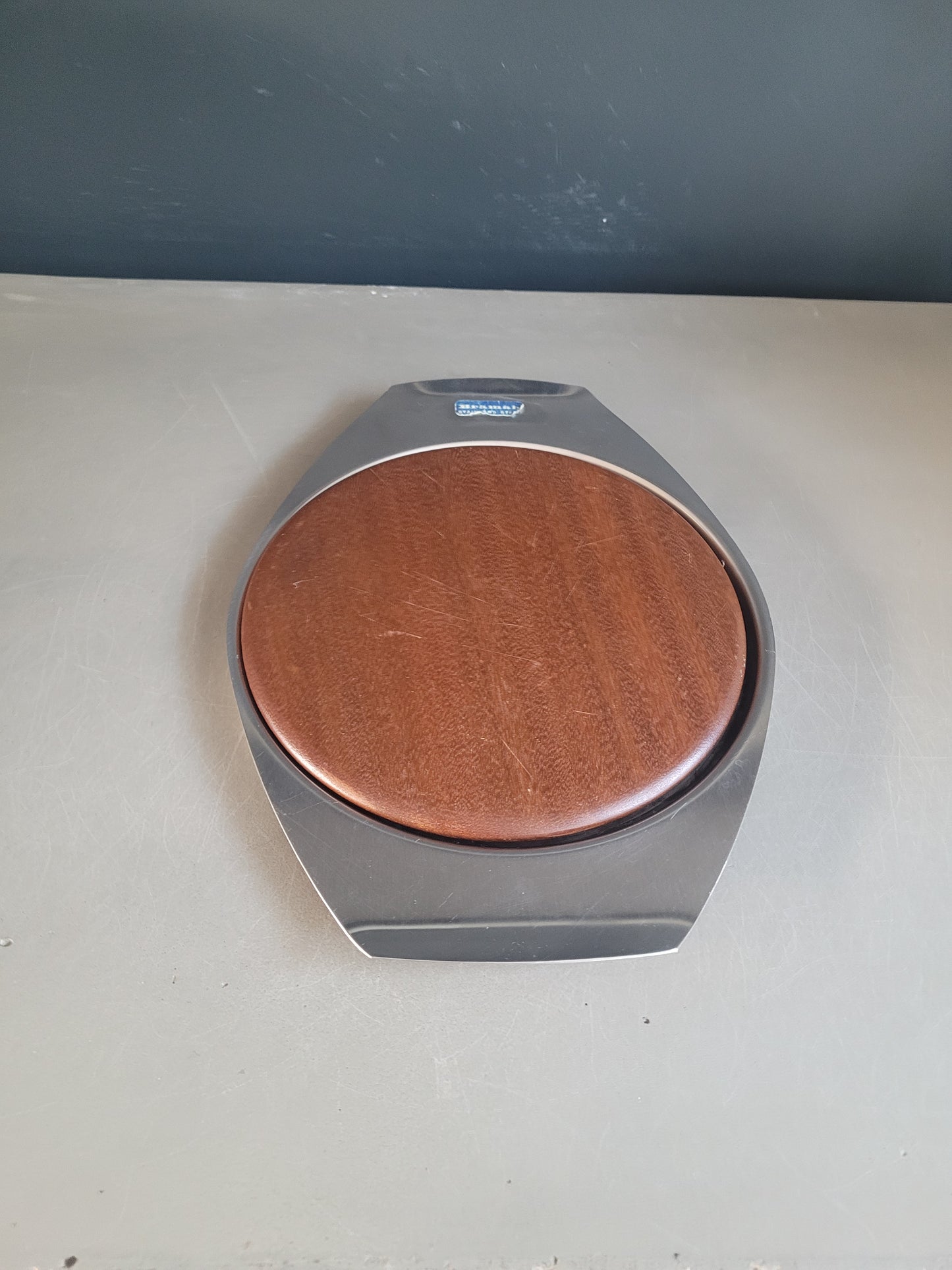 Plateau à fromage Bramah en Inox et teck - Ref 779