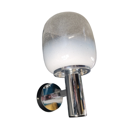 Applique Targetti Sankey globe en verre bullé bicolore - Ref 856