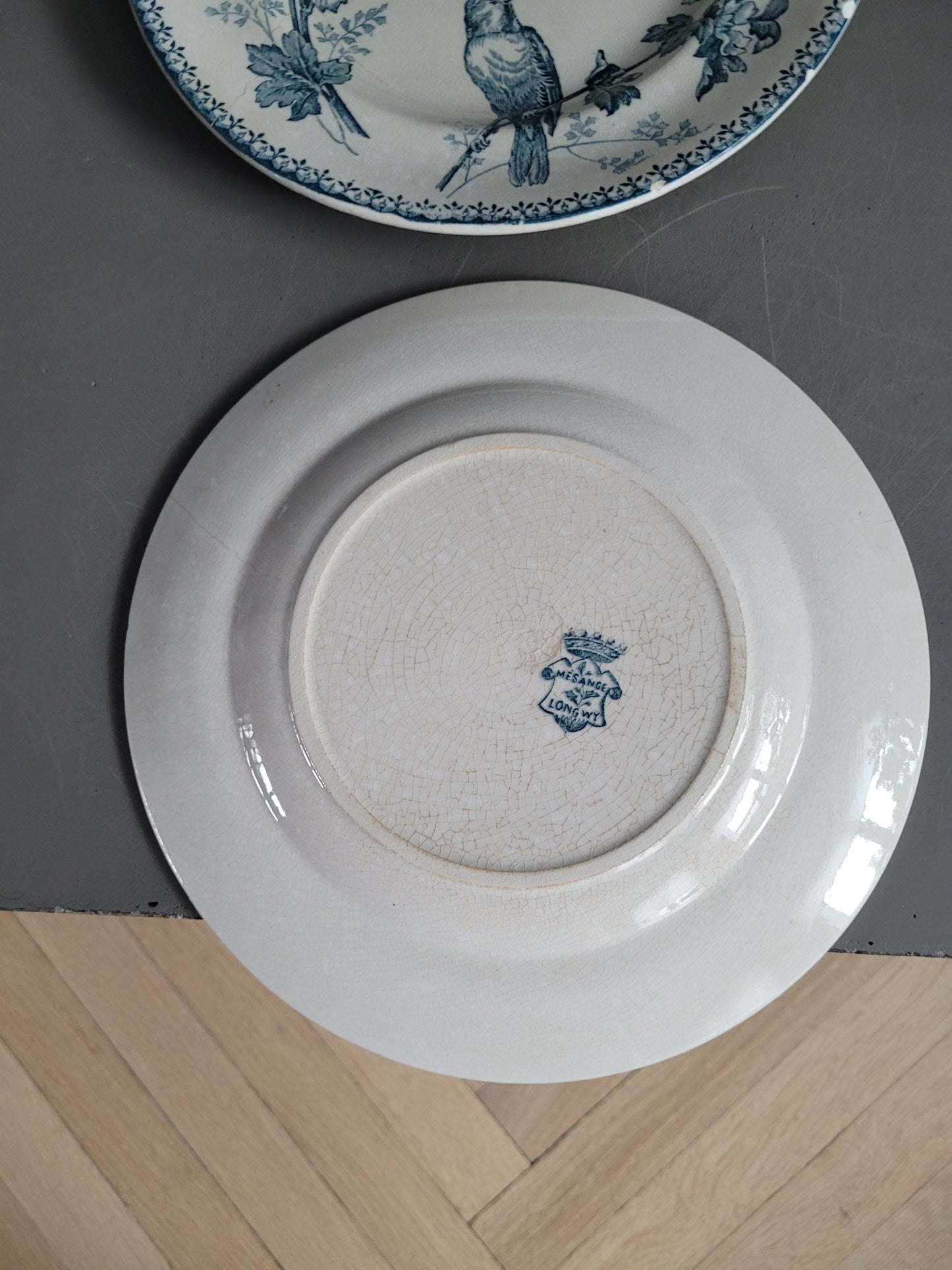 Longwy - 4 assiettes collection Mésange- Ref 545