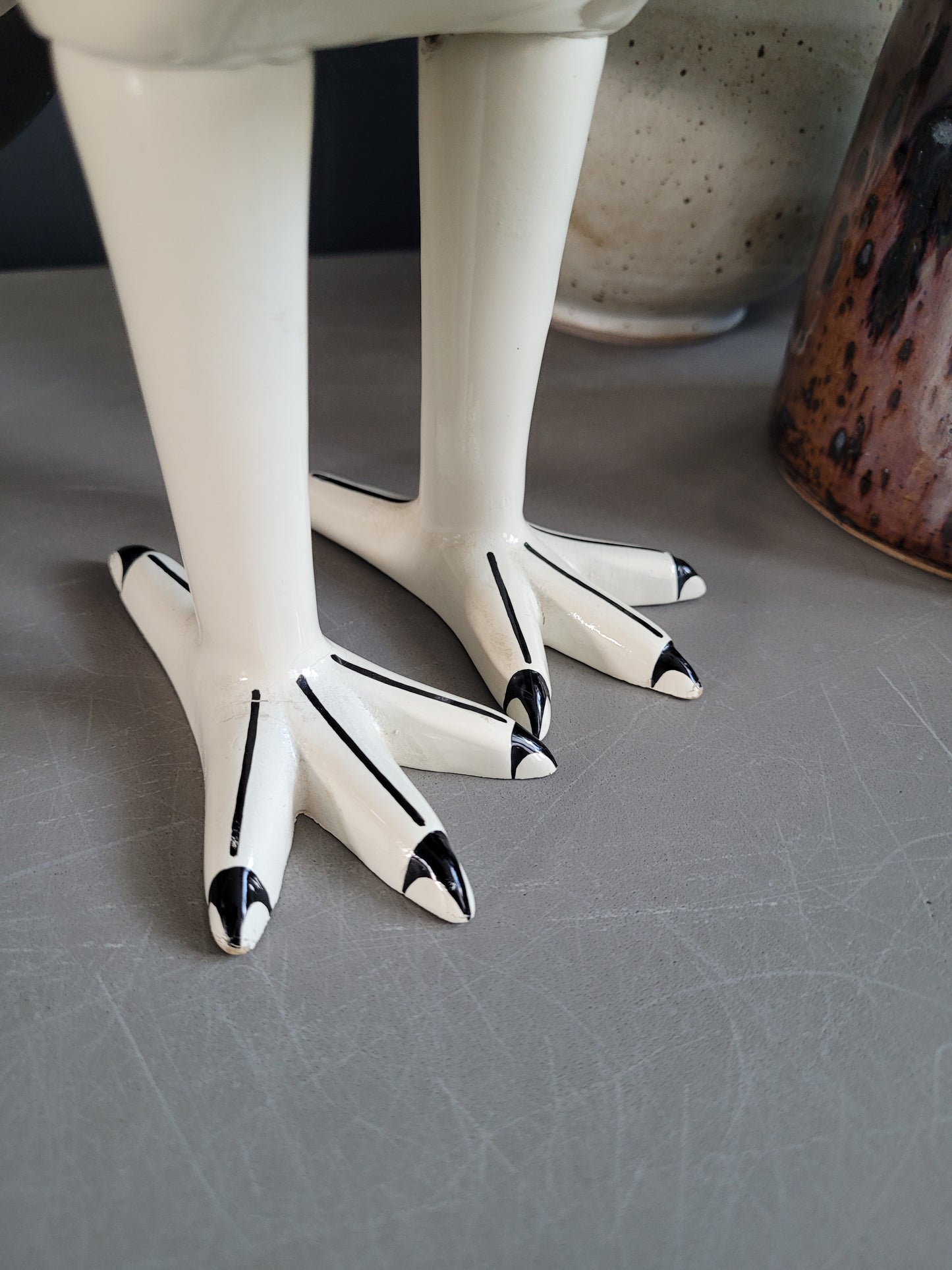 Statuette Ibis en résine laquée - Ref 905