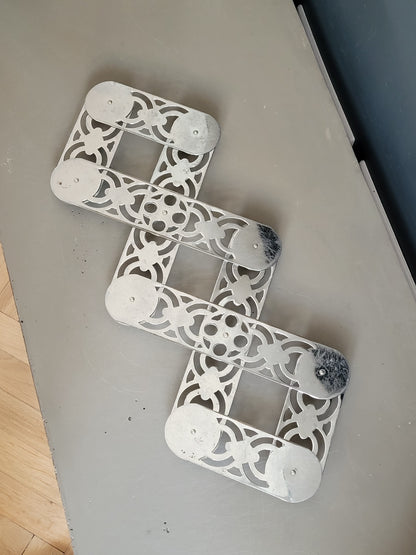 Grand dessous de plat articulé en inox - Ref 404