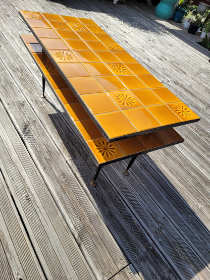 Table basse double plateau en céramique - Ref 1041