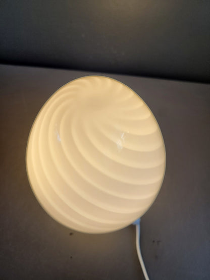 Lampe egg spirale en verre de Murano - Ref 497