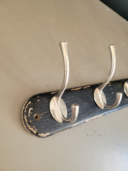 Porte-manteaux mural ancien 6 patères- Ref 728