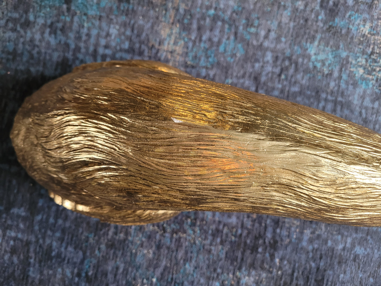 Tête de paon mural doré 85cm - Ref 610