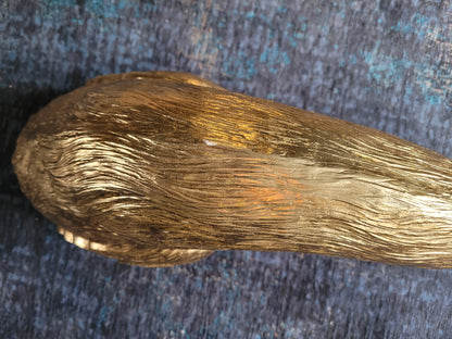 Tête de paon mural doré 85cm - Ref 610