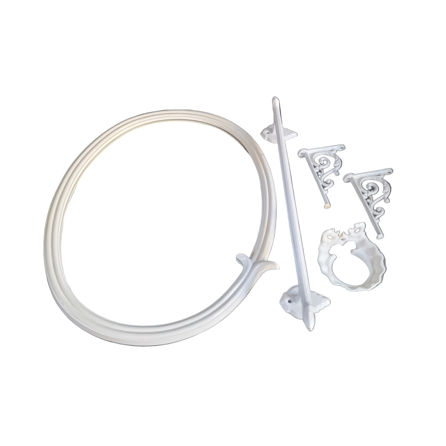 Ensemble de salle de bain en fonte émaillée blanc - Ref 701