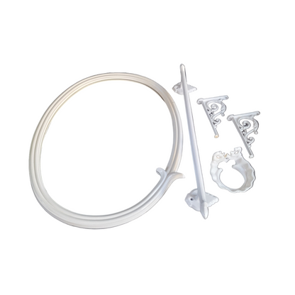 Ensemble de salle de bain en fonte émaillée blanc - Ref 701