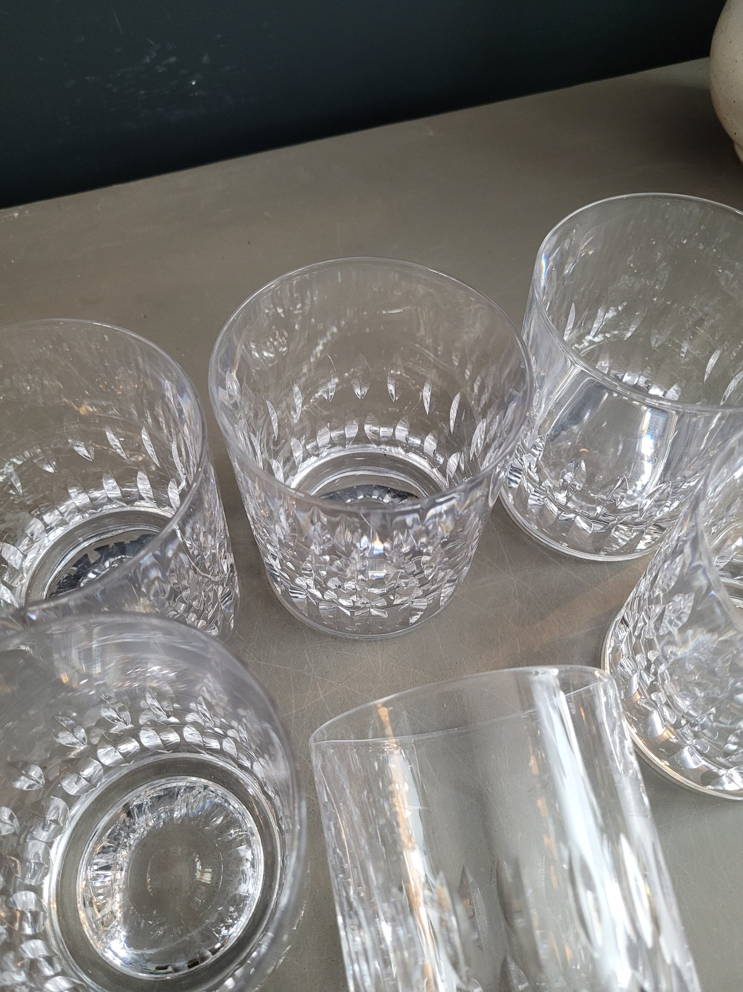8 verres à eau en cristal - Ref 767